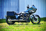 Harley Road Glide with Pioneer Adventure Bag System